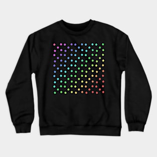 Black Rainbow Stars pattern Crewneck Sweatshirt